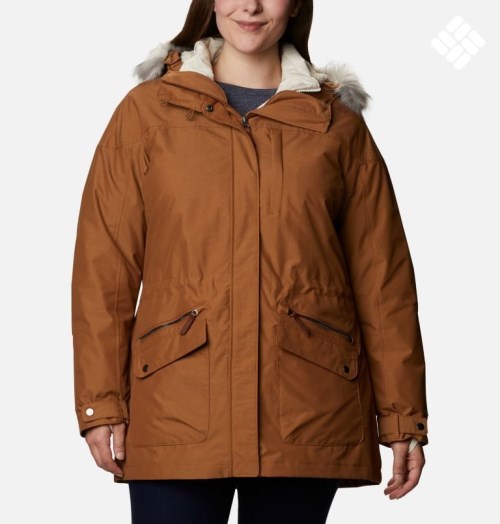 Women's Columbia Carson Pass Interchange Jackets Brown | Plus Size CA-R14L5